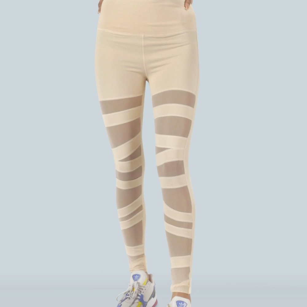 HIGH-WAISTED BALLERINA MESH LEGGING